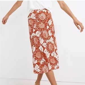 Madewell Silk Midi Slip Skirt